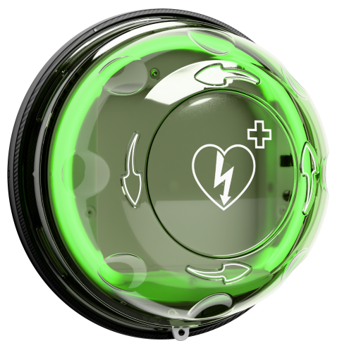 Molded from LNP™ ELCRES™ SLX resin, Rotaid’s AED cabinet cover provides impact and UV protection Molded from LNP™ ELCRES™ SLX resin, Rotaid’s AED cabinet cover provides impact and UV protection