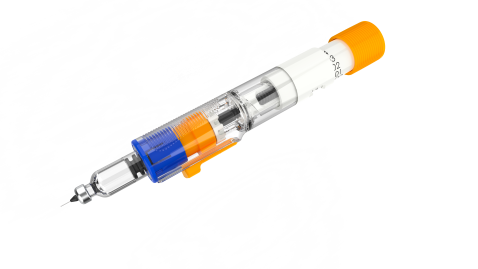 SABIC offers a wide range of materials for drug delivery applications such as this autoinjector prototype SABIC offers a wide range of materials for drug delivery applications such as this autoinjector prototype